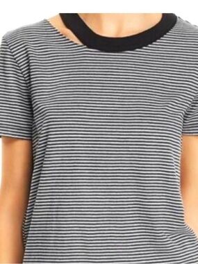 n:PHILANTHROPY Black & White Striped swim/sun dress